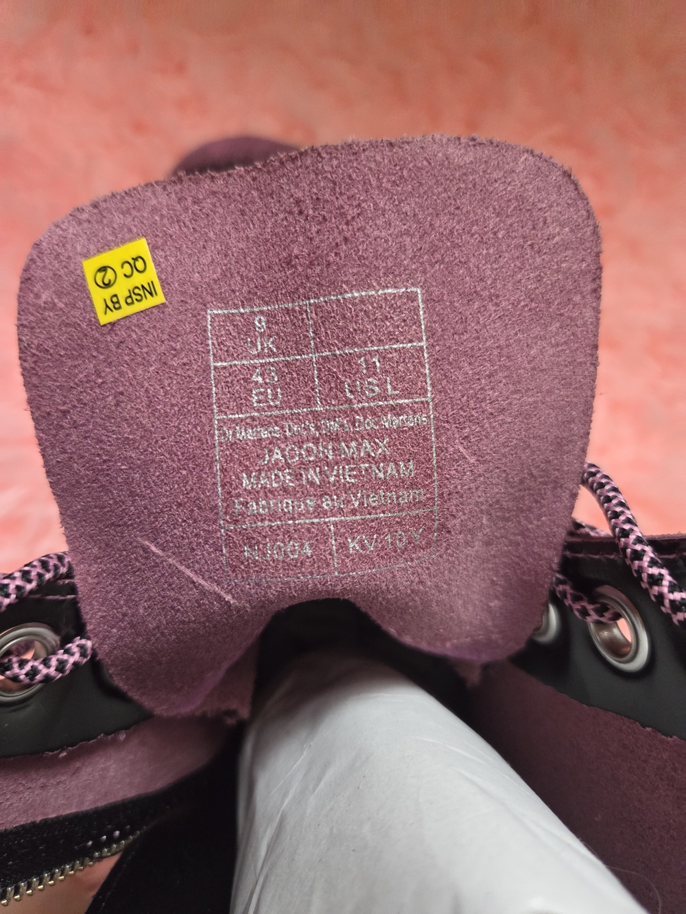 Dr. Martens Women's Glossy Plum Lace-Up Platform Boots - Picture 7 of 9